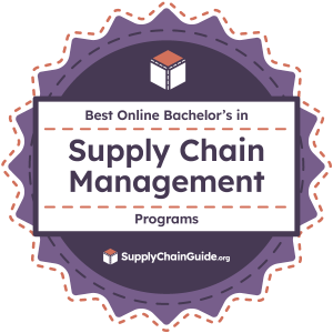 Award Badge for the Best Online Bachelor's in Supply Chain Management Programs