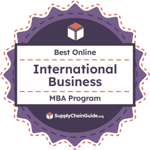 Award Badge for the Best  MBA in International Business Programs