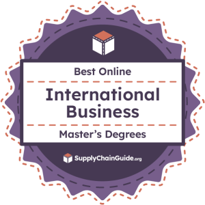 Award Badge for the best Master's in International Business Programs