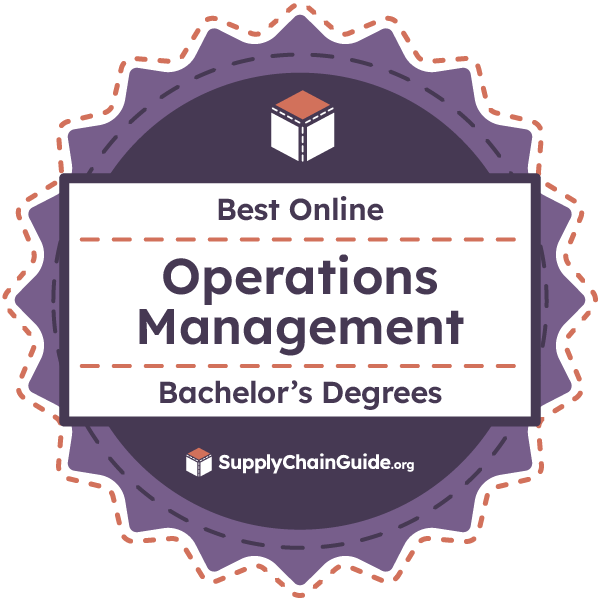 Award Badge for the Best Online Operations Management Degrees